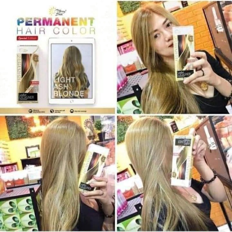 Light Ash Blonde Permanent Color by Merrysun Shopee Philippines