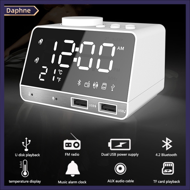 Daphne Plastic K11 Digital Speaker Alarm Clock