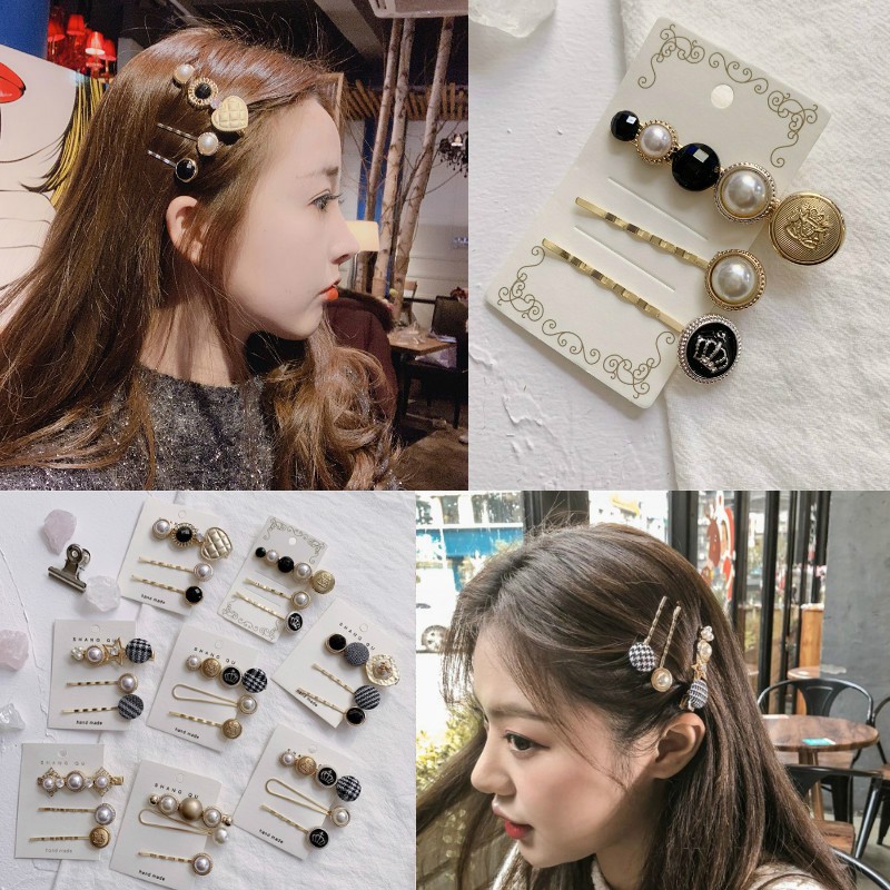 Korean Style Hair Clips Pearl Clips 