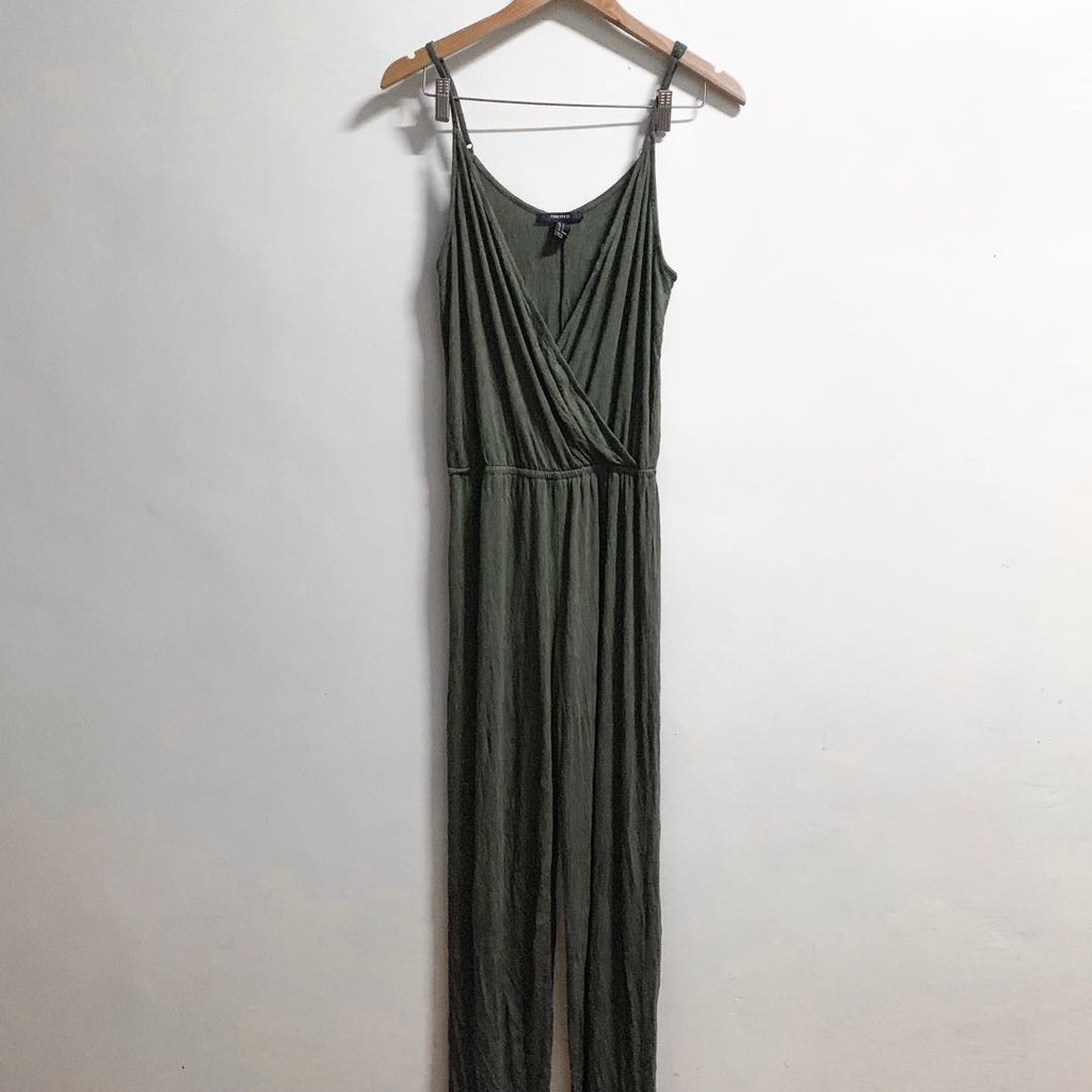 forever 21 green romper