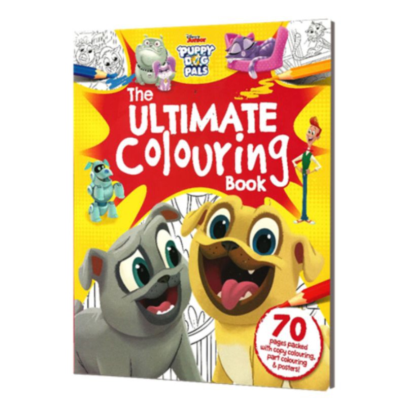 Disney Junior Puppy Dog Pals The Ultimate Colouring Book | Shopee