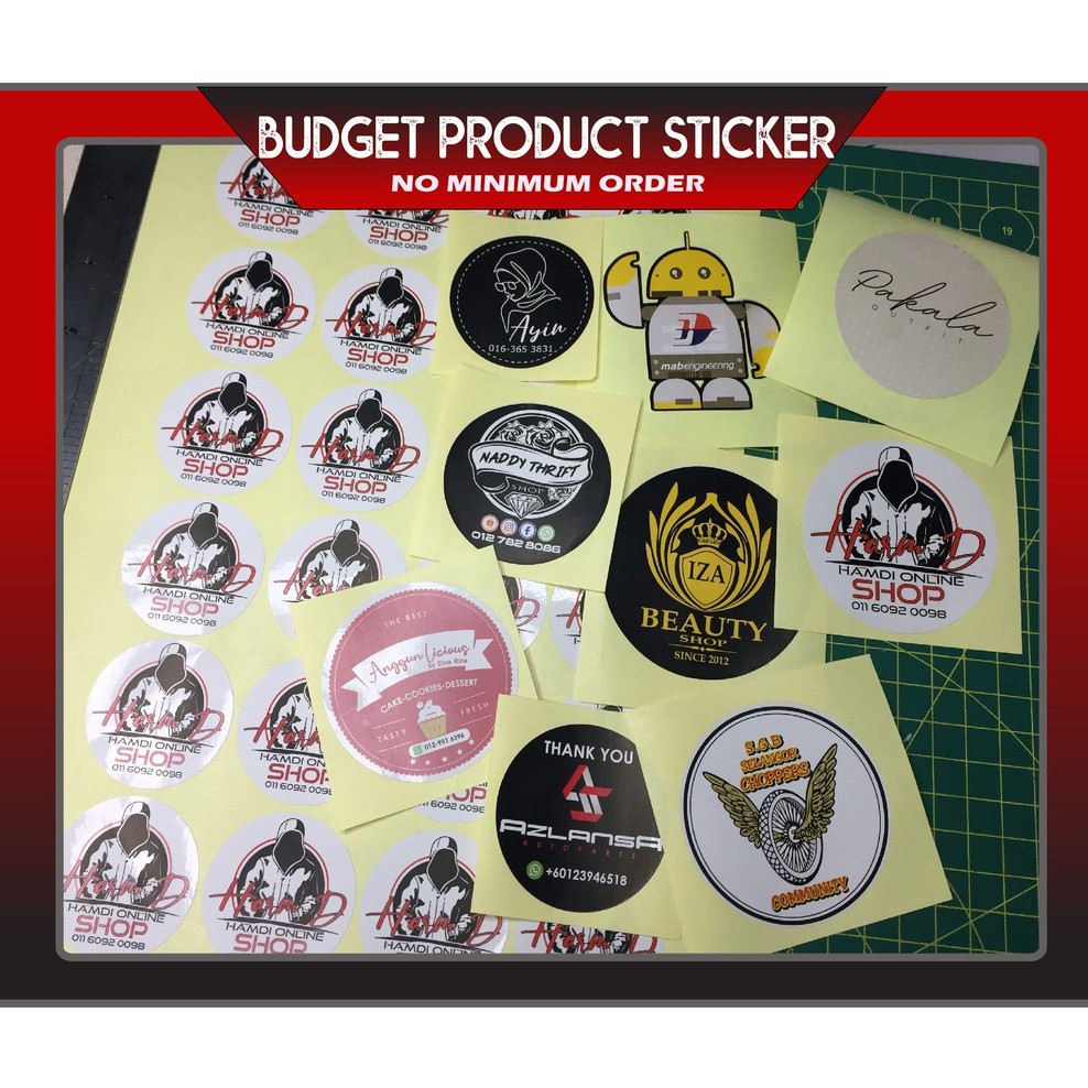 BUDGET STICKER PRODUCT (A4 Size) | Shopee Philippines