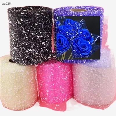 ┋15 m/Roll 15 cm snow dot gauze flower shop packaging handmade ribbon rose wrapping paper