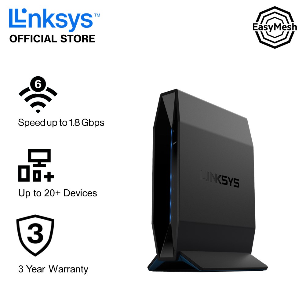 LINKSYS AX1800 DUAL-BAND WIFI 6 ROUTER (E7350) | Shopee Philippines