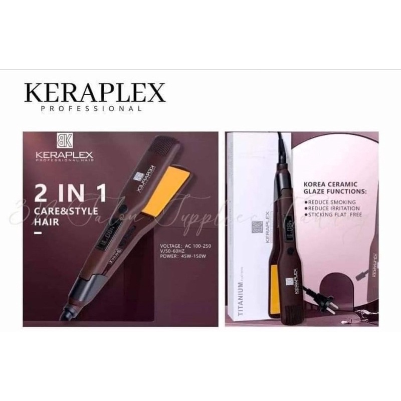 BK KERAPLEX NANO TITANIUM PLATE HAIR IRON Shopee Philippines