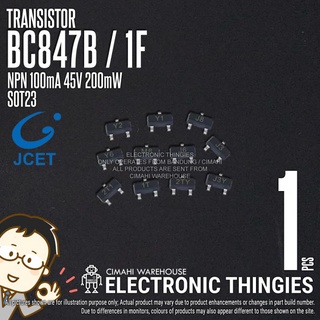 Bc847b SOT23 JCET 1F TRANSISTOR SMD BC847 | Shopee Philippines