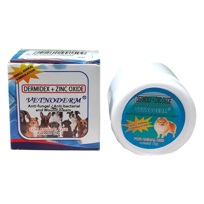 Vetnoderm Dermidex + Zinc Oxide AntiFungal Wound Cream 10g Shopee