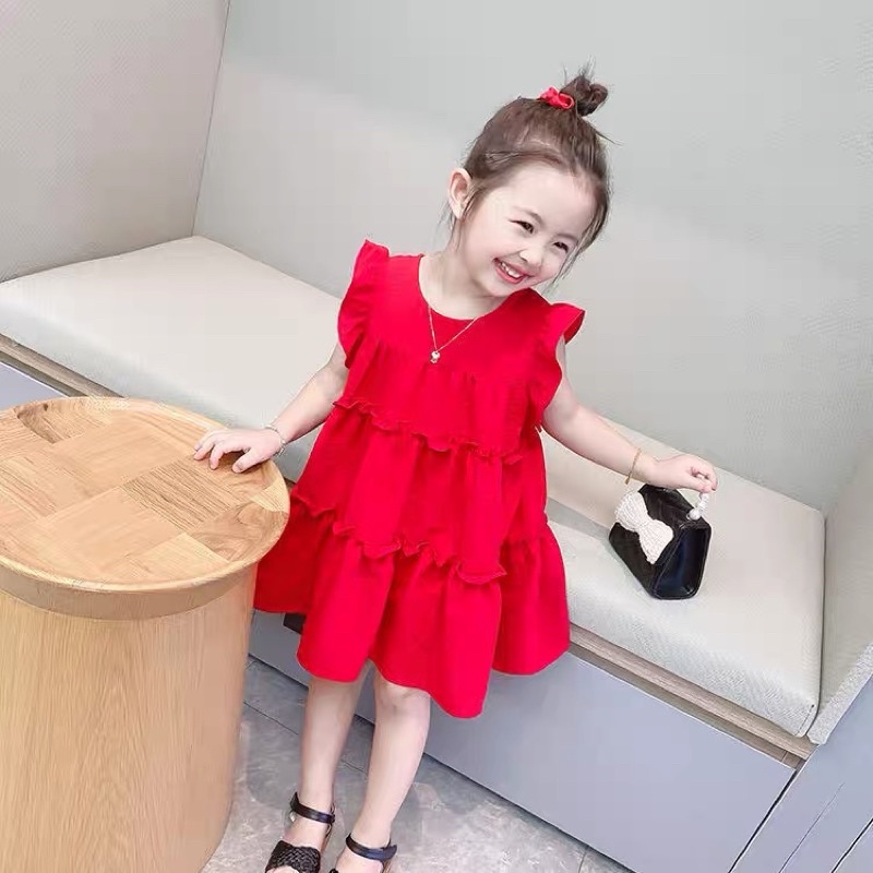 Design Skirts, Fairy Wings Girl Dress With Multi-Layer Ruffled Material For Baby 9-25Kg