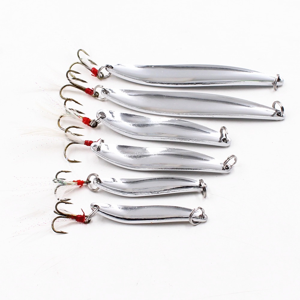 10g 15g 20g 25g Silver Gold Fishing Lure Spoon Mustad Hooks Surface Plating Good for Freshwater Saltwater Fishing Farleyshop DYYW-Lure