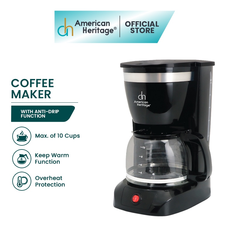American Heritage 10 Cups Coffee Maker Ahcm 6110 Shopee Philippines