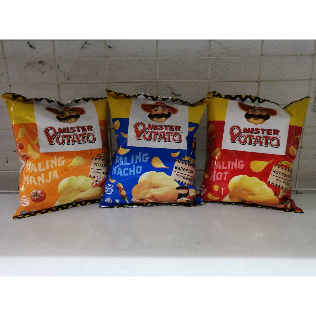 MISTER POTATO CRIPS POTATO CHIPS ASSORT FLAVOUR 75G/PCS Shopee