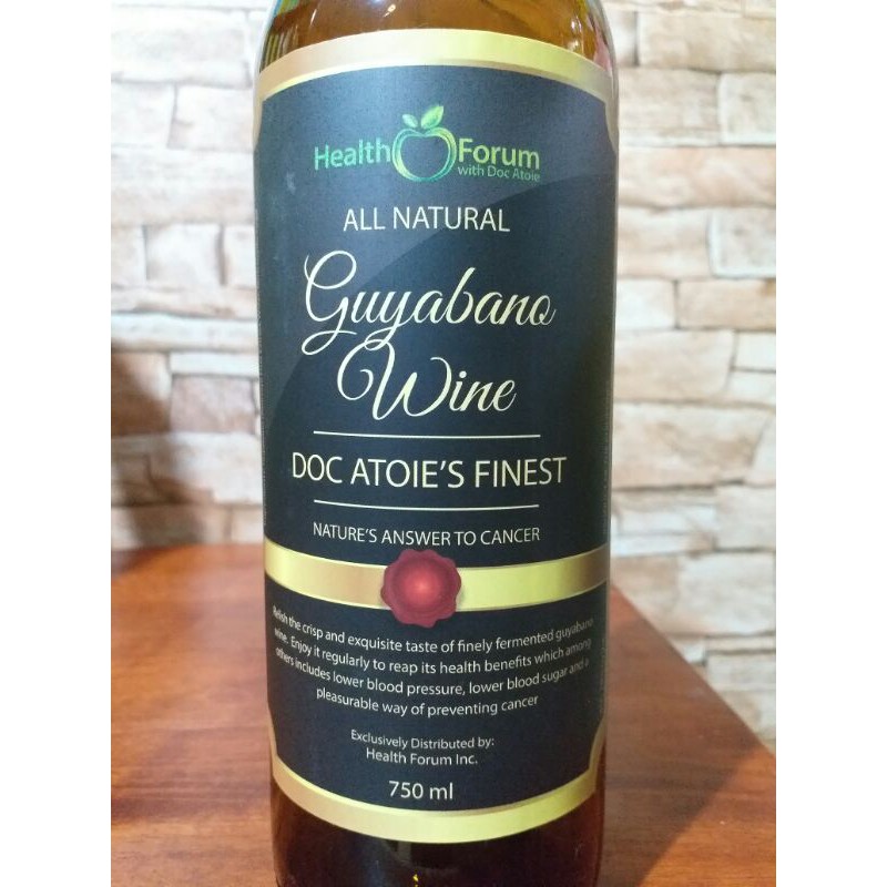 Authentic Doc Atoie Guyabano Wine Shopee Philippines