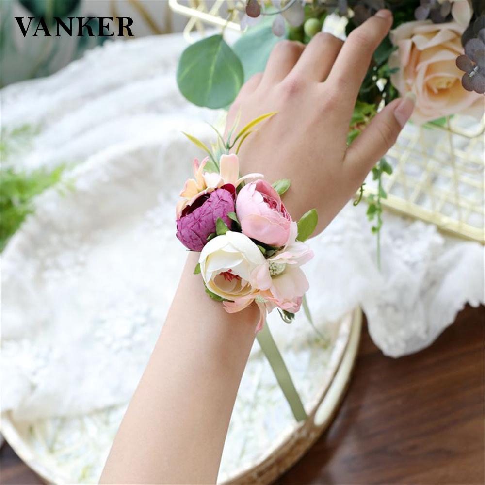 wedding wrist corsage