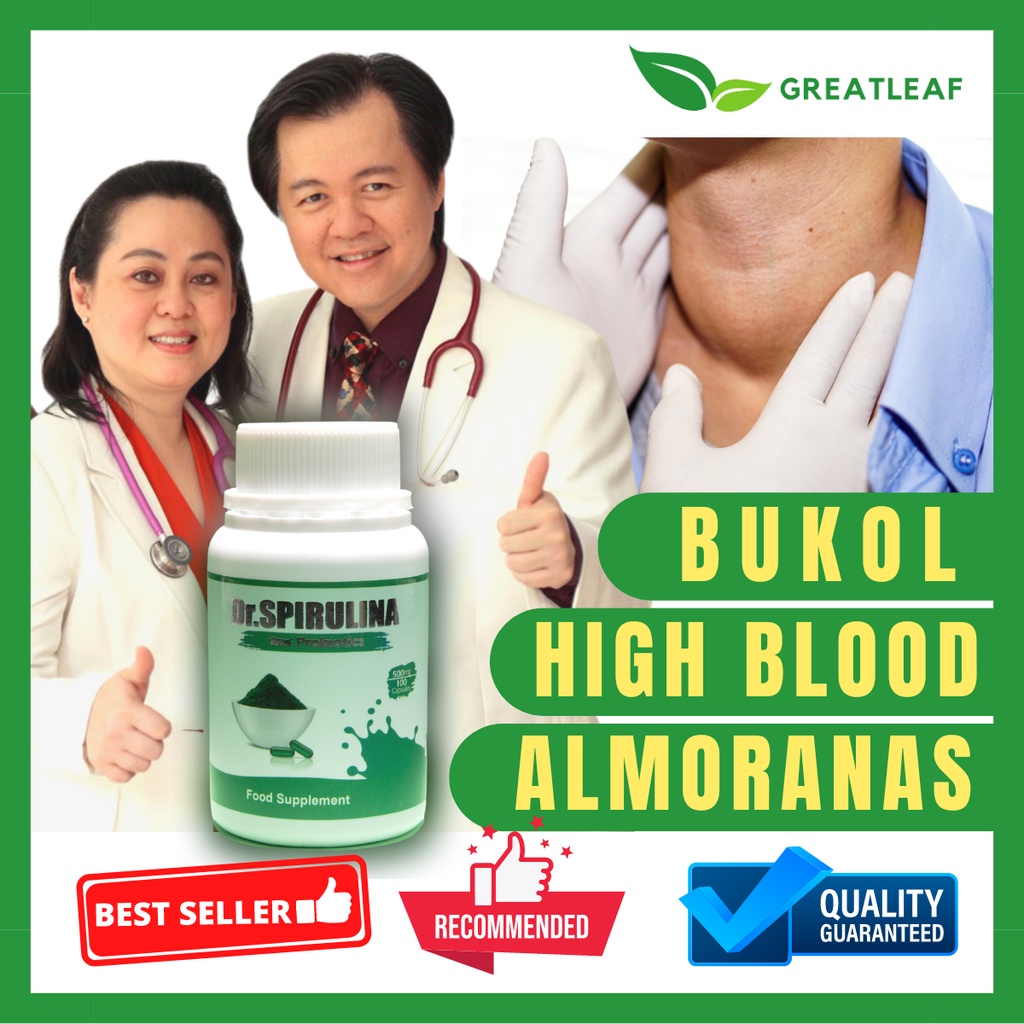 Original best seller Dr.Spirulina100 capsules 500 mg for Diabetes