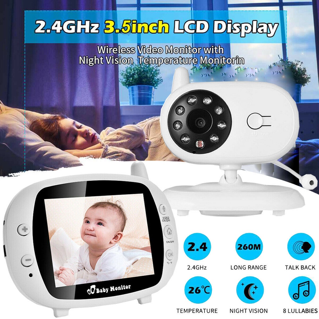 Baby Monitor Baby Video Monitor Wireless Baby Monitor Baby Viewer Night Vision With Camera Shopee Philippines