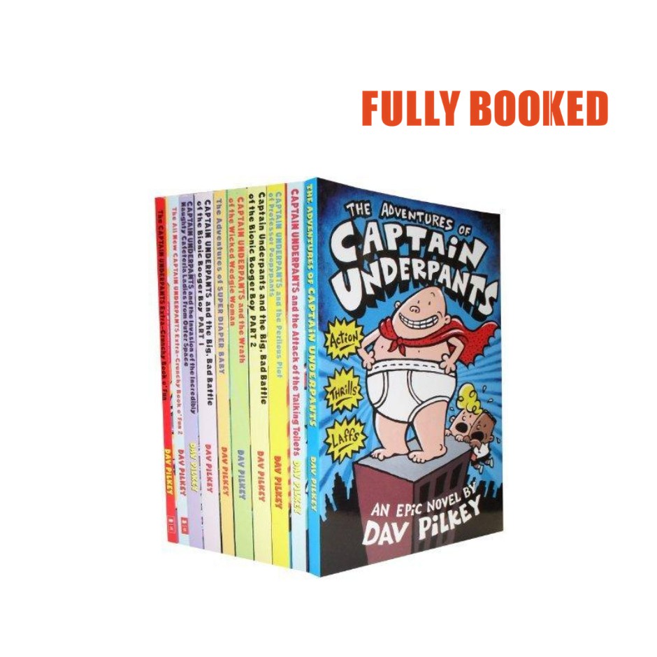 captain underpants children 10 books set collection
