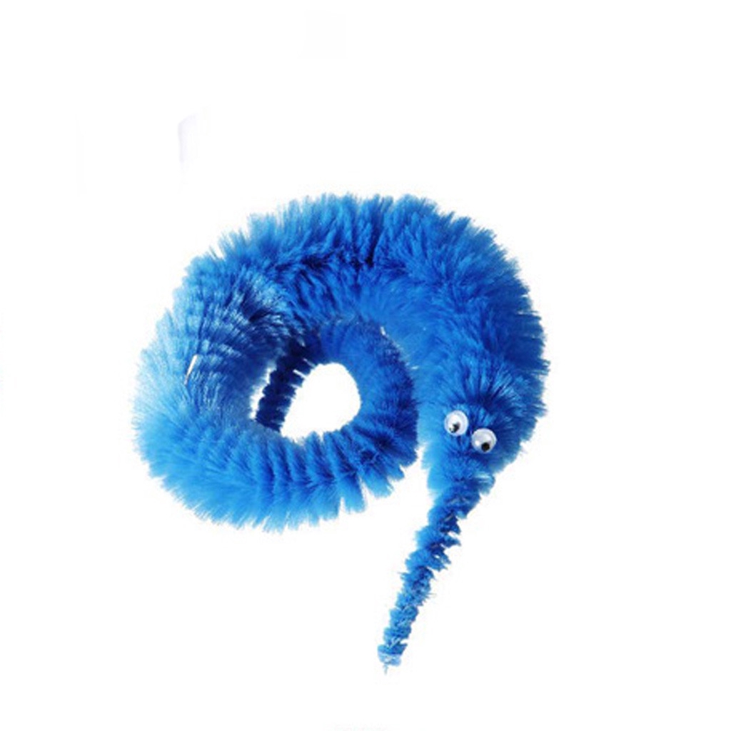 magic wiggly twisty fuzzy worm toy