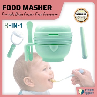 ED shop 8 in 1 Food Masher Pacifier Feeder Baby masher Smasher Serve Bowl Mixer Baking Baby Bowl #1