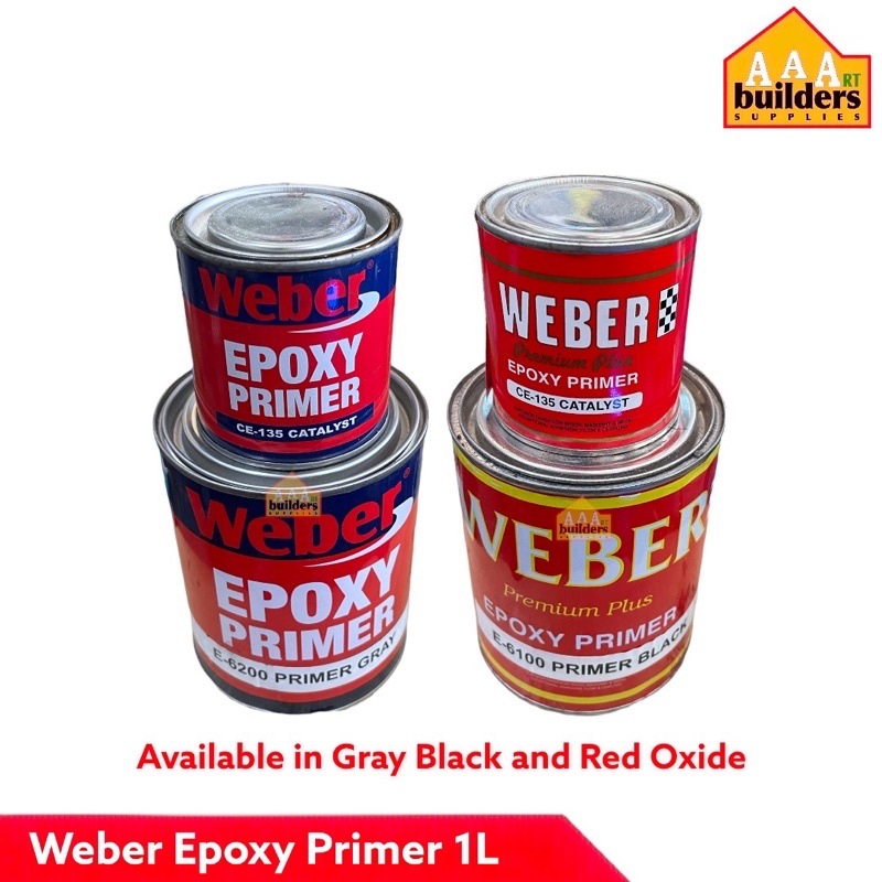 Weber Epoxy Primer Gray Black and Redoxide Sold per liter Shopee