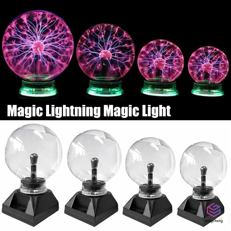 Magic Plasma Ball Touching Sound Sensitive Plasma Lamp Light for Parties Decorations Kids Bedroom