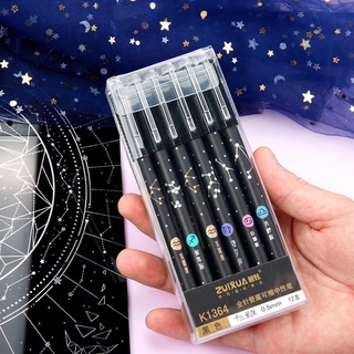 Erasable Gel/Friction Pen 12PCS Twelve Constellations（Black Ink）
