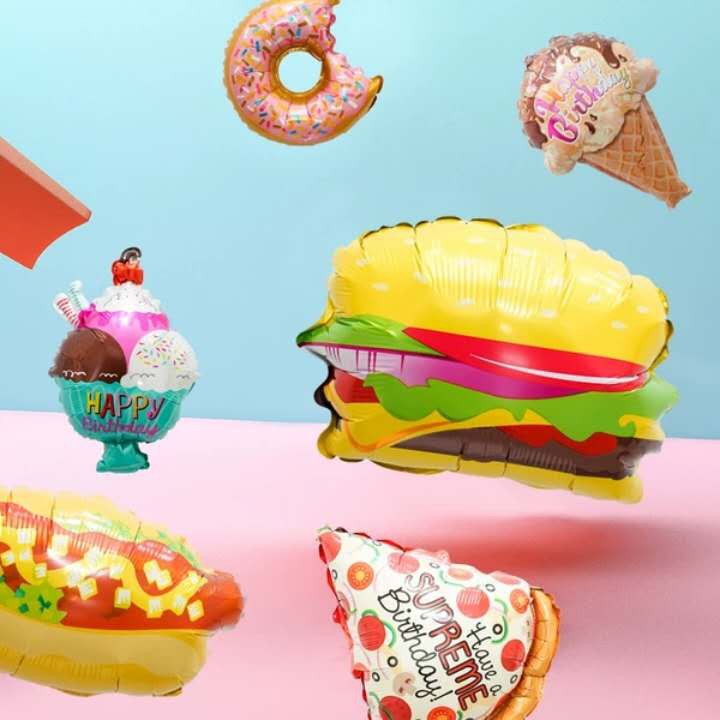 14 Inches Dessert Theme Pizza Hot Dog Ice Cream Hamburger Donuts