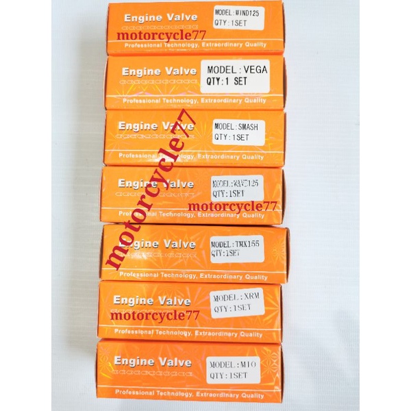 Intake Exhaust & Engine valve MIO / WAVE125 / TMX155 / SMASH / XRM