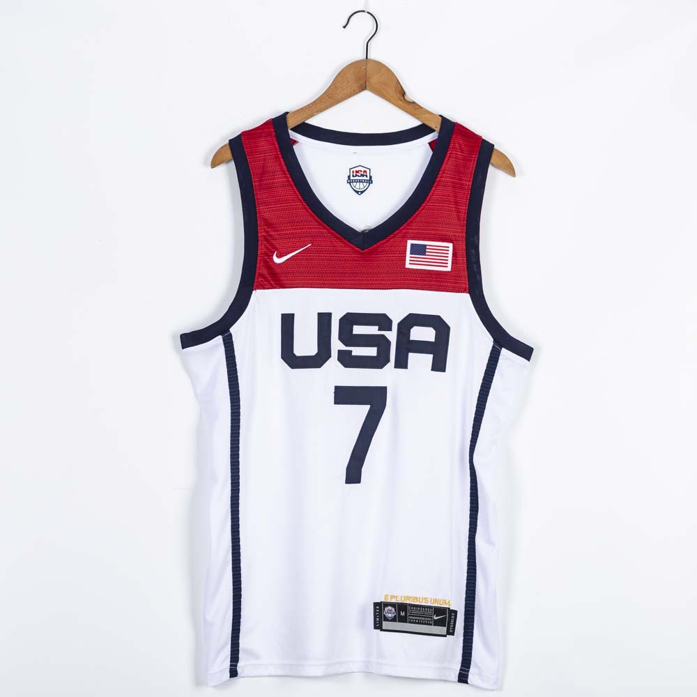 2 Colors Nba Jersey Usa Basketball No 7 Durant 21 New Olympic Edition White Blue Shopee Philippines