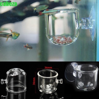 ﺴ☢CABEZA Hot Sale Glass Feeding Cup Practice Snail Trap Fish Feeding Feeder for Aquarium Tank Newest