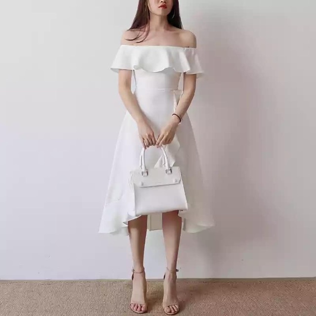 shopee off shoulder dress