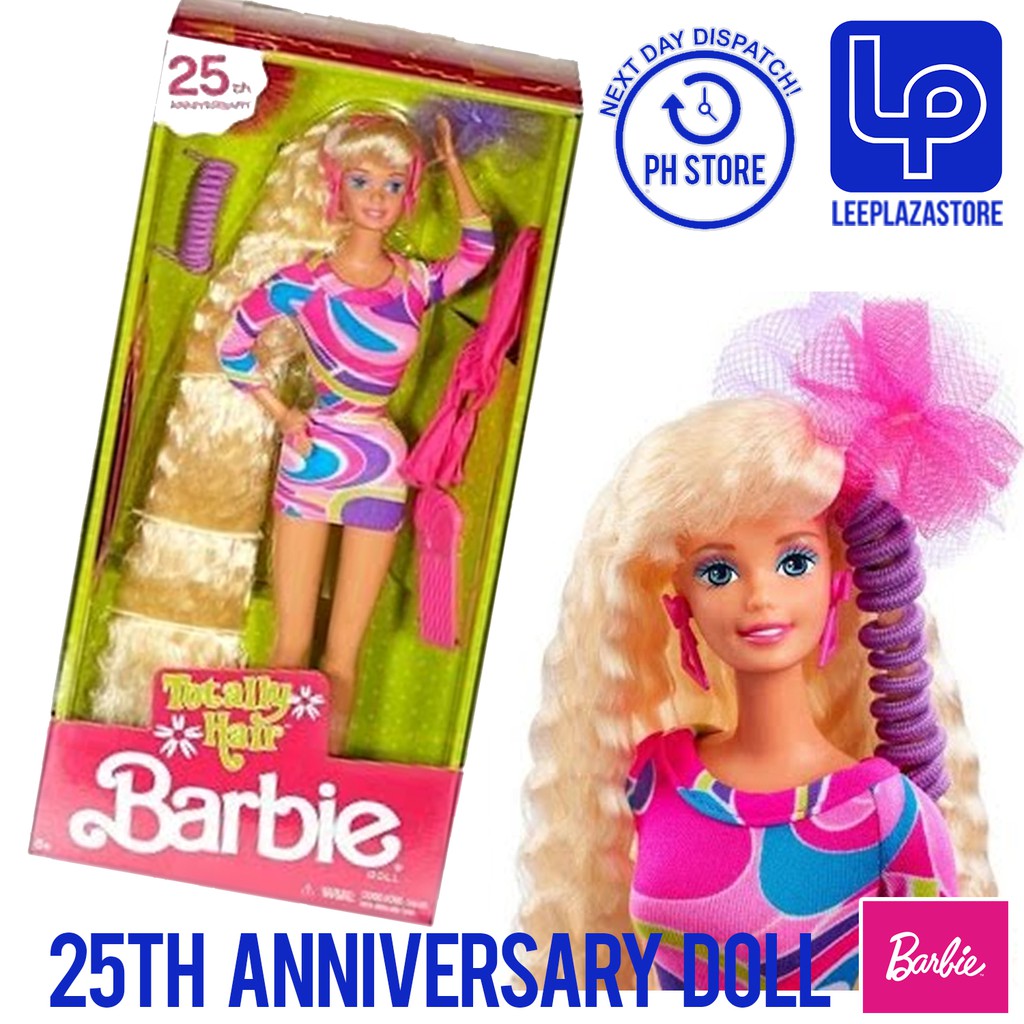 barbie totally hair 25th anniversary doll