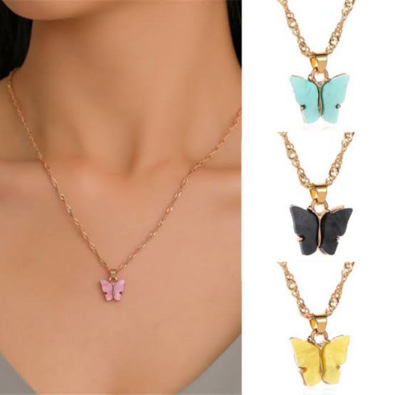 Butterfly necklace!!! | Shopee Philippines