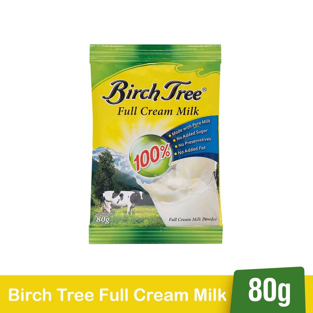 Birch Tree Full Cream Milk 80g | Shopee Philippines