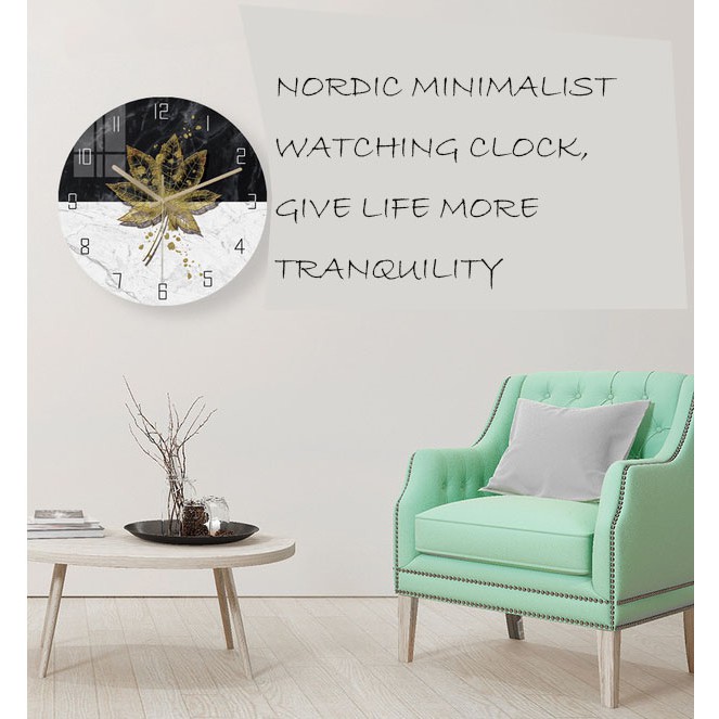SENSI PIC#Nordic silent quartz wall clock