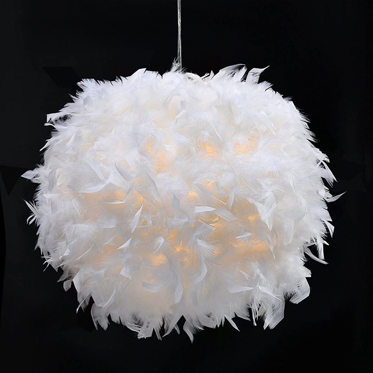 feather floor lamp