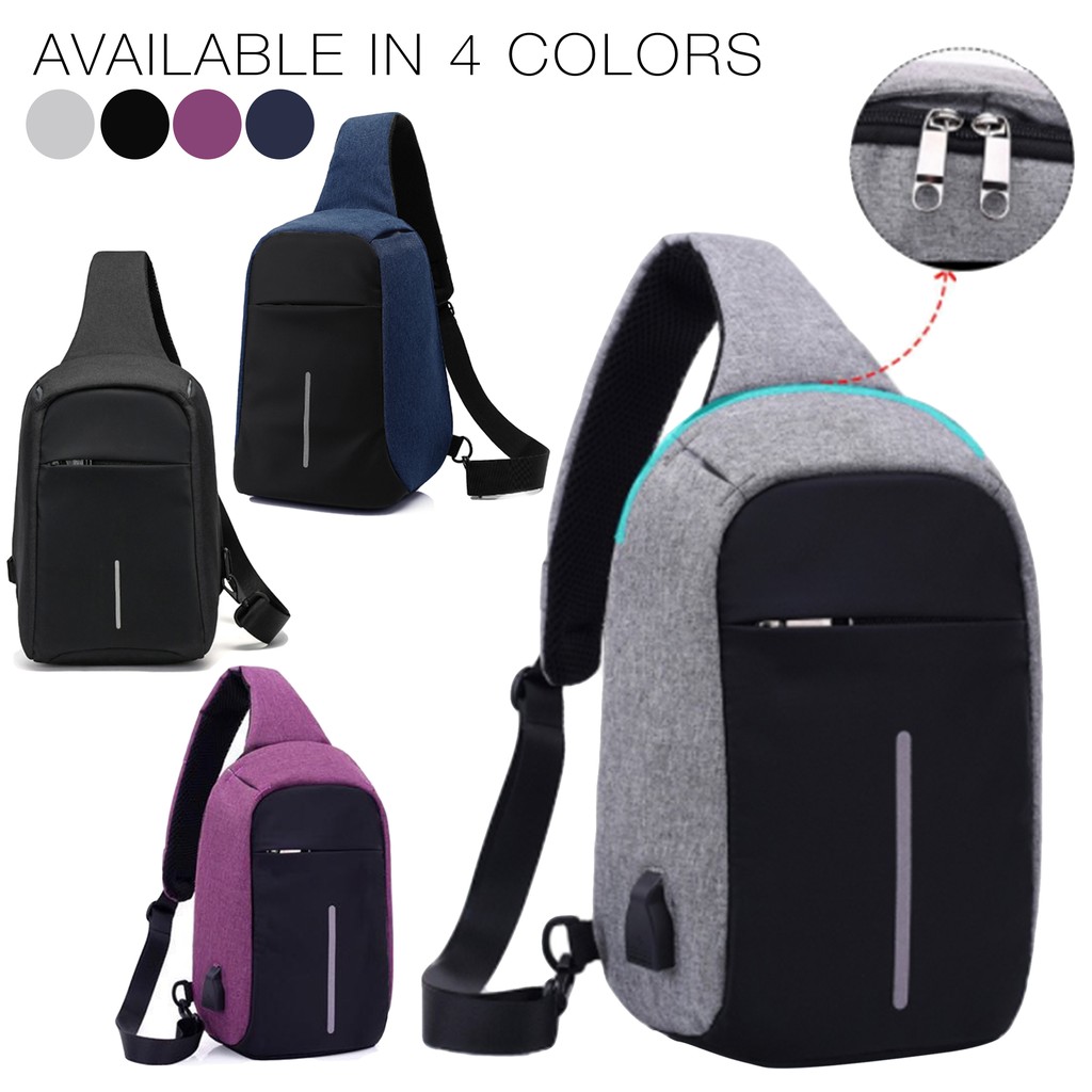 Anti Theft Cross Body Bag Men's Messenger Shoulder Body Bag Shopee