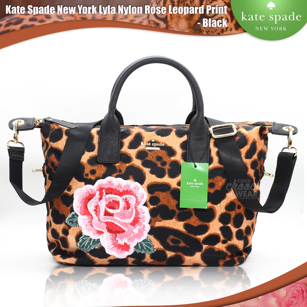 kate spade leopard tote bag