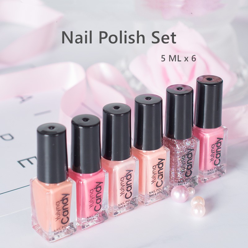 Modern Life Nail Polish 6 Colors 5 ml*6 Set Nail Polish Set Nail Polish Kit  Nude Color | Shopee Philippines