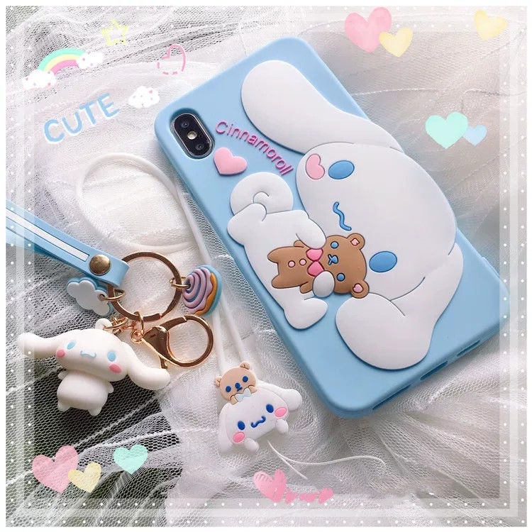 3D Cartoon Cinnamoroll Phone Case for IPhone 11 12 13 Pro Max X Xr Xs ...