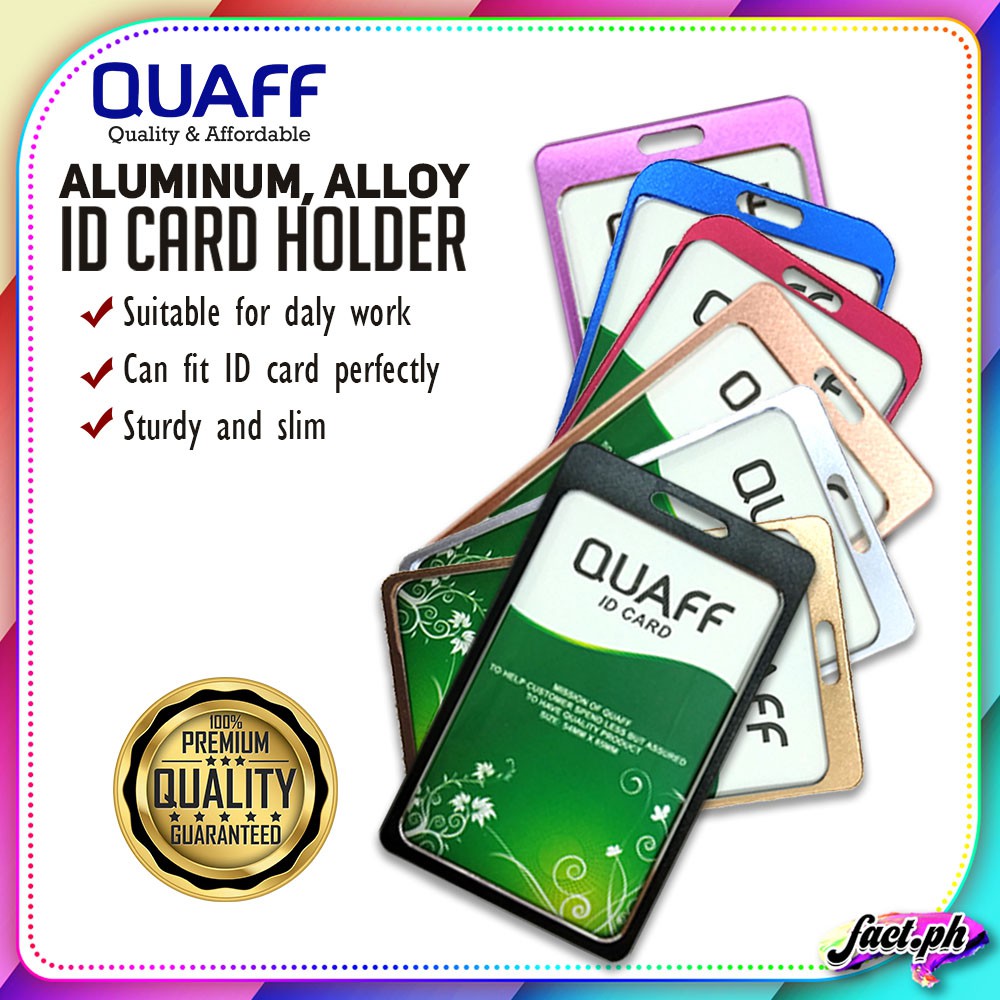(5pcs) Vertical Aluminum Alloy ID Holder | ID Case | ID Protector ...