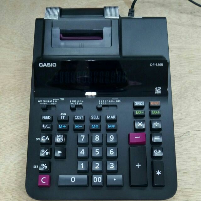 Casio printing calculator DR120R Shopee Philippines