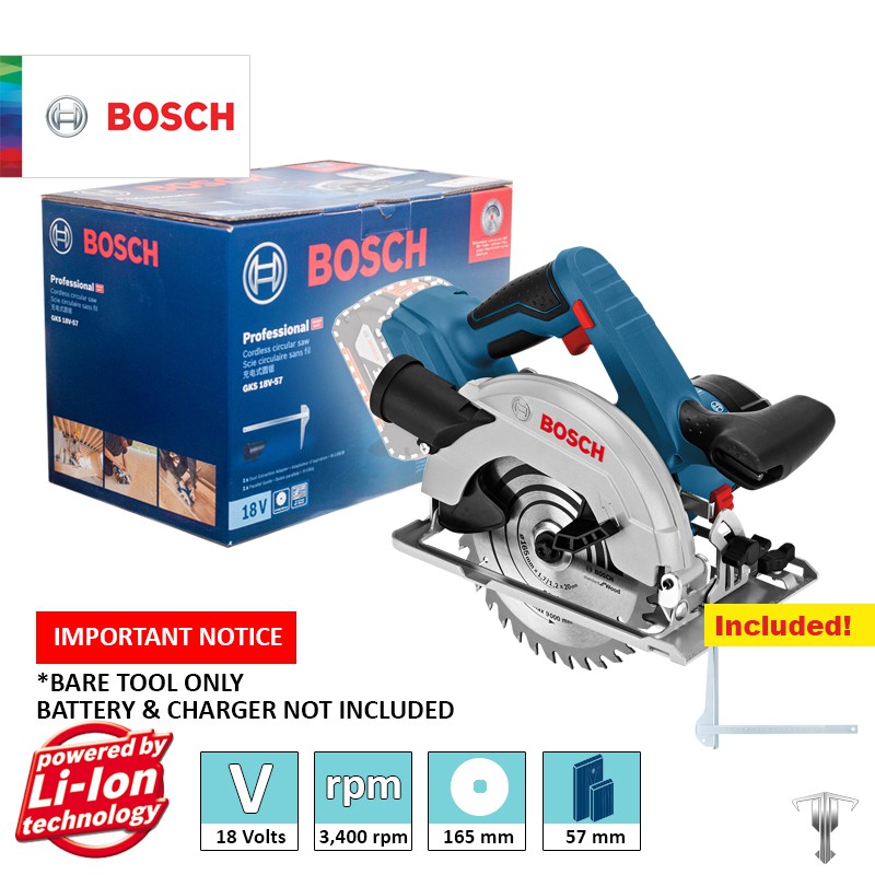 Bosch Gks V Professional V Cordless Circular Saw Bare Tool Shopee Philippines