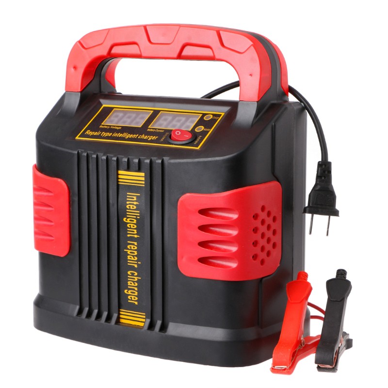 350W 14A AUTO Plus Adjust LCD Battery Charger 12V24V Car Jump Starter
