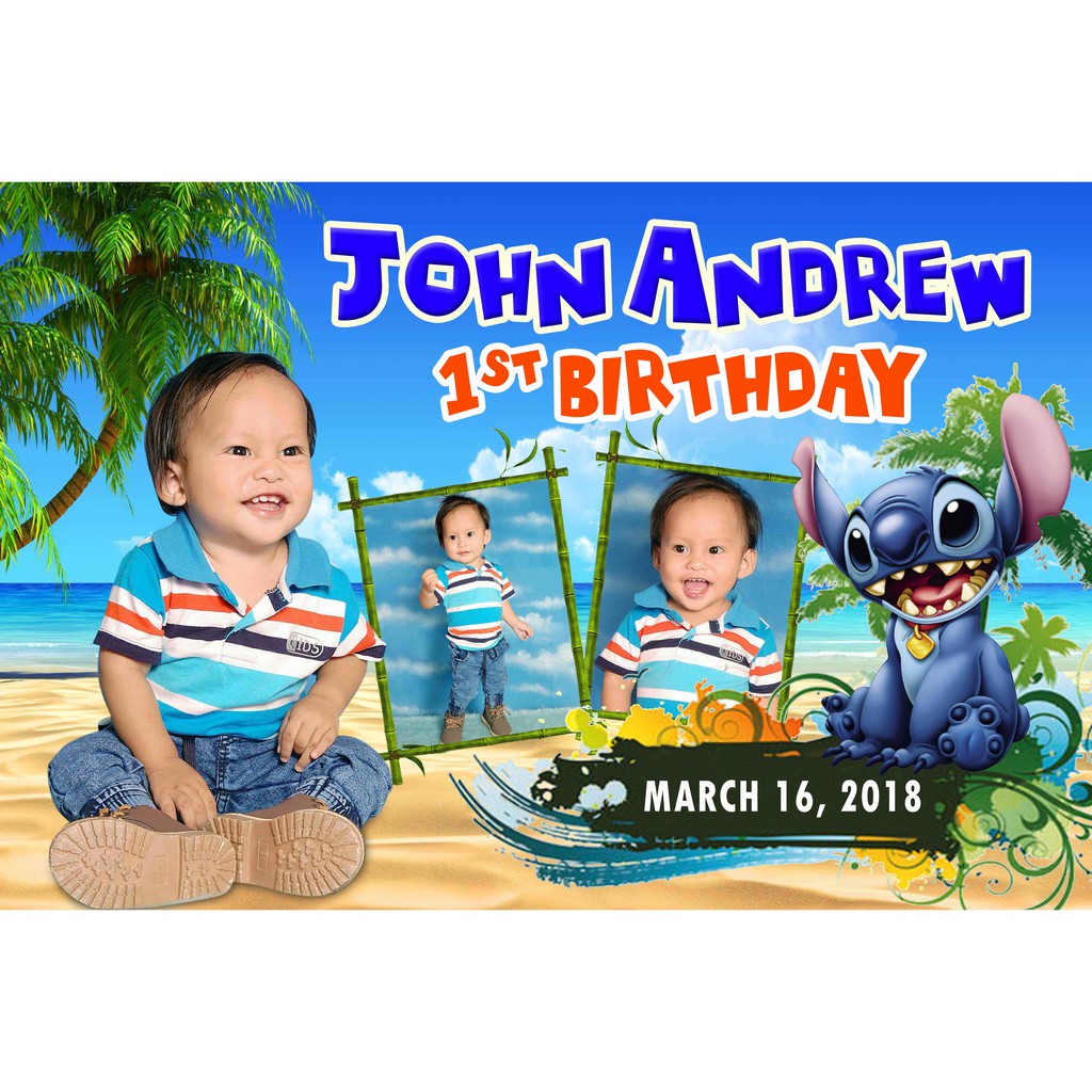 Digital Tarpaulin Layout Christening Birthday Wedding Shopee