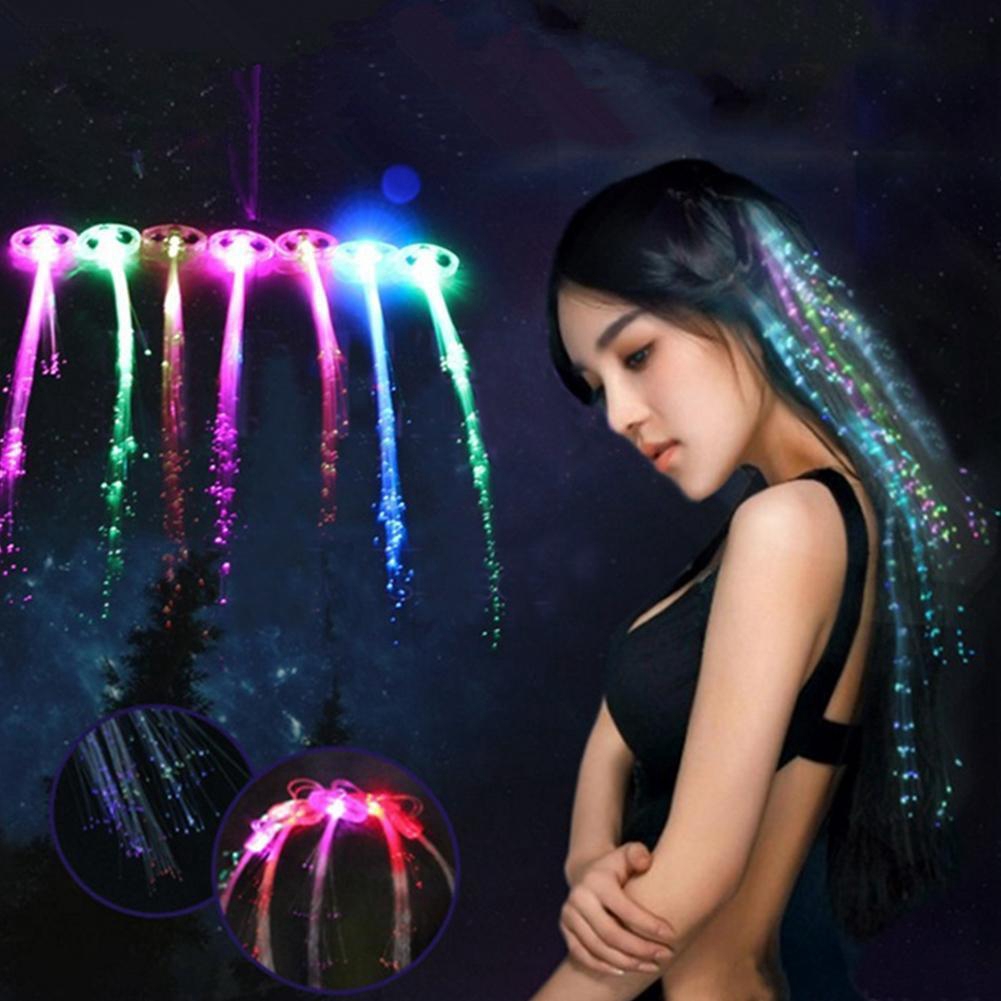 Luminous Light Up LED Hair Extension Party Hair | Shopee Philippines