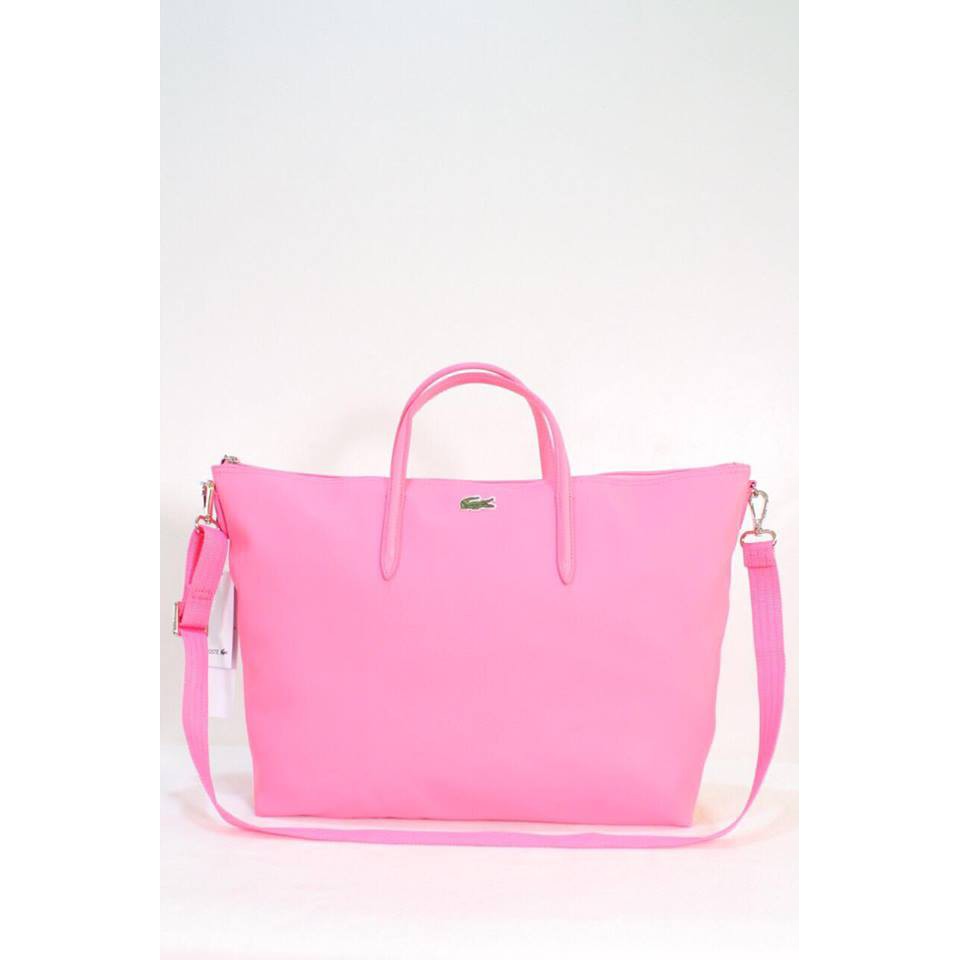 lacoste tote bag pink