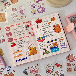 Momojan 1 Sheet Stickers Funny AESTHETIC DECO PLANNER DIARY Flowers ...