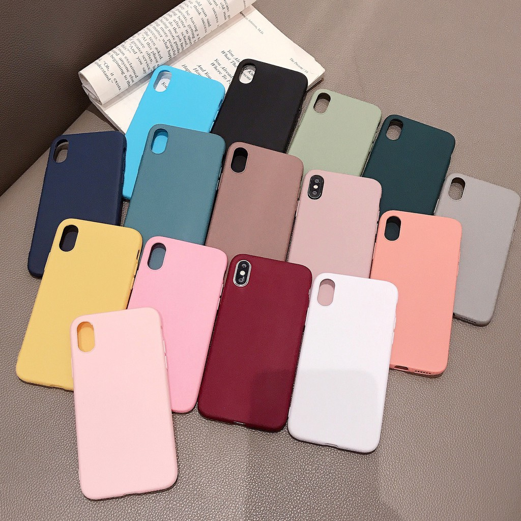 OPPO Simple Candy Color Phone Case A31 A8 A37 A9 2020 A5 2020 A3S A5S ...