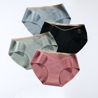 High Quality Panties Mulberry Silk + Cotton Blended Women Healthy Antibacterial Briefs Seamless Soft Comfort Underwear Mid Waist M-XL