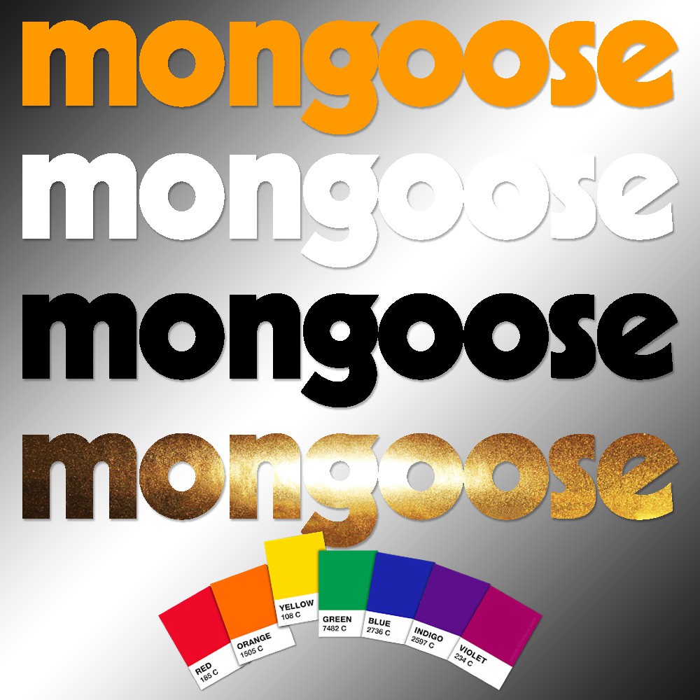 mongoose bmx bike stickers